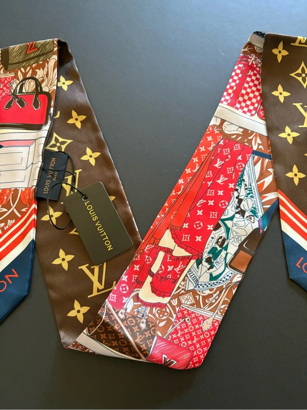 Fashion Long Silk Scarf Twilly